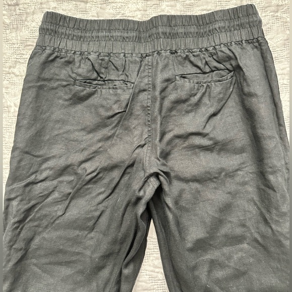 Athleta Black Linen Joggers - Picture 6 of 9